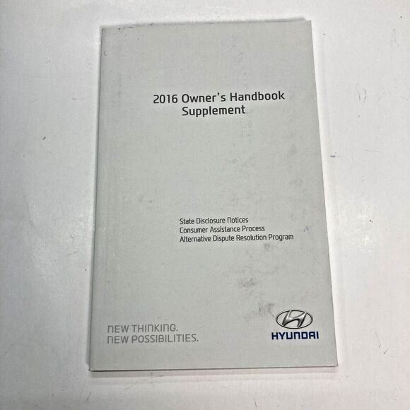 Owners Manual Hyundai 2016 Santa Fe Sport OEM Leather Case Paperwork Storage Car - Picture 5 of 5